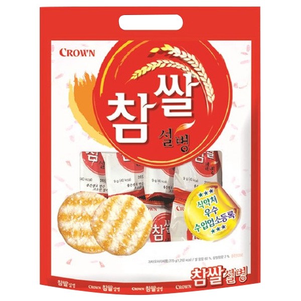 크라운 참쌀설병, 270g, 4개