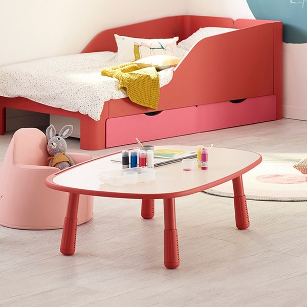  일룸 팅클팝 직사각형 그로잉책상 1200폭, IVKB 아이보리+키즈블루 