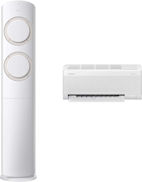 삼성전자 62.6㎡ + 18.7㎡ AI Q9000 홈멀티형 에어컨 AF60F19D11BRZ + 리모컨 세트 방문설치, 매립배관형