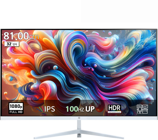 픽셀아트 FHD IPS 100Hz 모니터 화이트, 81cm, PA3230W(무결점)