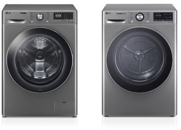 LG전자 트롬 ThinQ 세탁기 F12VVA + 건조기 RH10VTA 12kg + 10kg 방문설치, F12VVA-10VB, 모던 스테인리스