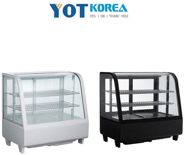 한국와이오티 YOT 탁상형 사각 쇼케이스 RTW-100L 블랙 화이트
