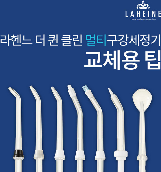 [라헨느]더 퀸 클린 멀티형 구강세정기 교체용 팁, 1개