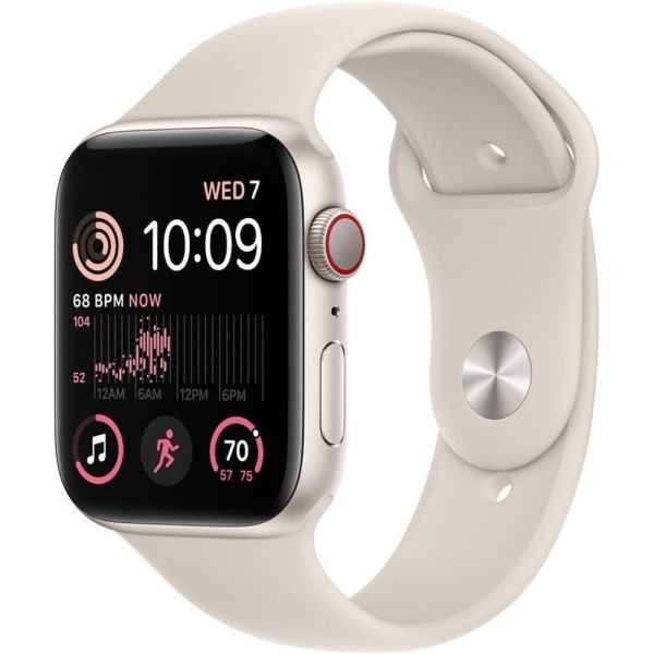애플 워치 SE 2세대 GPS + 셀룰러 40mm 스타라이트 알루미늄 케이스와 스포츠 밴드 SM 리뉴얼
