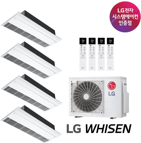 LG 휘센 시스템에어컨 프리미엄 신형 아파트 가정용 공실설치 (설치비별도), 매립배관형, 4대 설치 (4마력/18+6+5+5평)