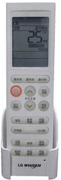 국산 무설정 냉방 제습 전용 리모컨 엘지 휘센 스탠드 벽걸이 정품 에어컨 리모컨 (냉방용), 맥셀AAA-2알포함, 1개