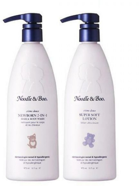 누들앤부 아기 키즈 올인원 워시 뉴본+로션 473ml 2개 대용량 순한 잔향, 대용량뉴본+로션