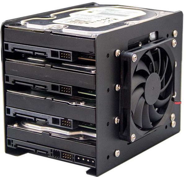 [안정적 거치] 하드 브라켓 3.5인치 4베이 확장형 쿨링 가이드, 5. 2535 1단