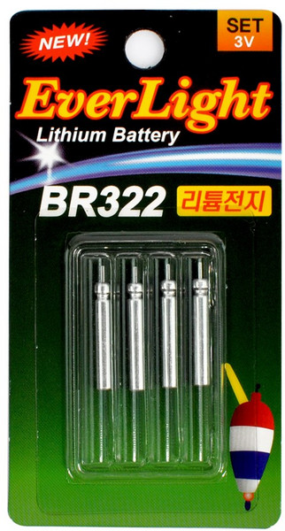 에버라이트 리튬전지 전자케미 BR322 민물 낚시 배터리, 단품, 선택완료