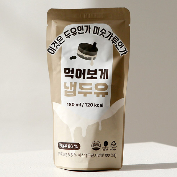 이것은 두유인가 미숫가루인가 먹어보게 냅두유, 15개, 180ml