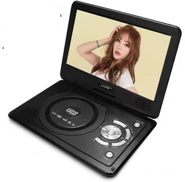 dvd 플레이어 휴대용 어린이 영어 학습 플레이어, 15인치 블랙