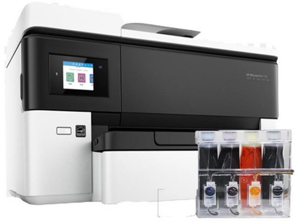 HP 오피스젯 프로 7720 A3 잉크젯 무한잉크 복합기 병행, 무한잉크 1200ml, HP 7720 A3 복합기