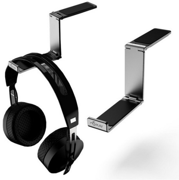 오메이 알루미늄 헤드셋거치대 HS100 다용도거치대 거치대, 블랙색상, 선택없음