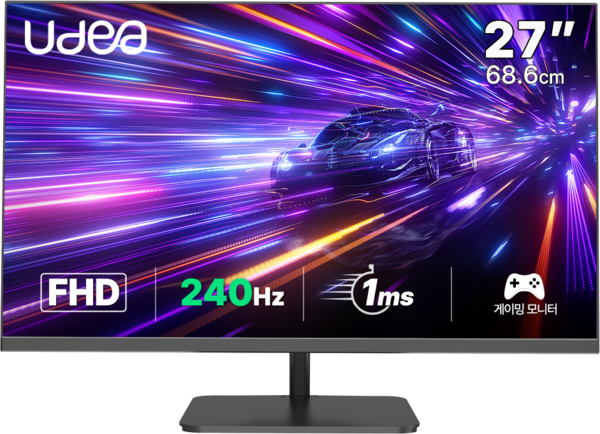 제이씨현 UDEA LOOK LK2736PA 유케어 240Hz 홈게임 게이밍 모니터 27인치 무결점, 68.6cm