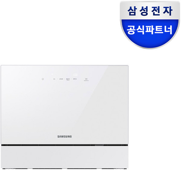 삼성전자 BESPOKE 카운터탑 식기세척기 6인용, 화이트글래스, DW30CB300CW0, 방문설치