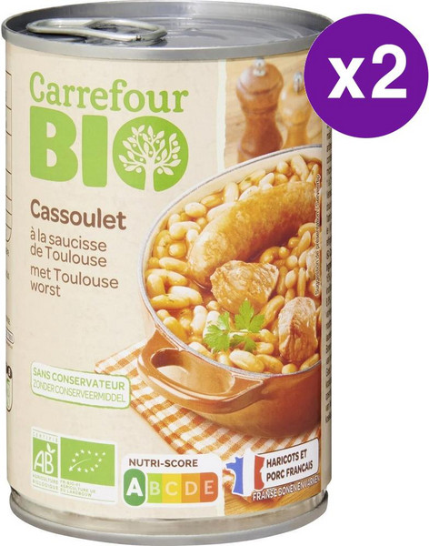 까르푸 프랑스 카술레 통조림 420g 2개 CARREFOUR Cassoulet