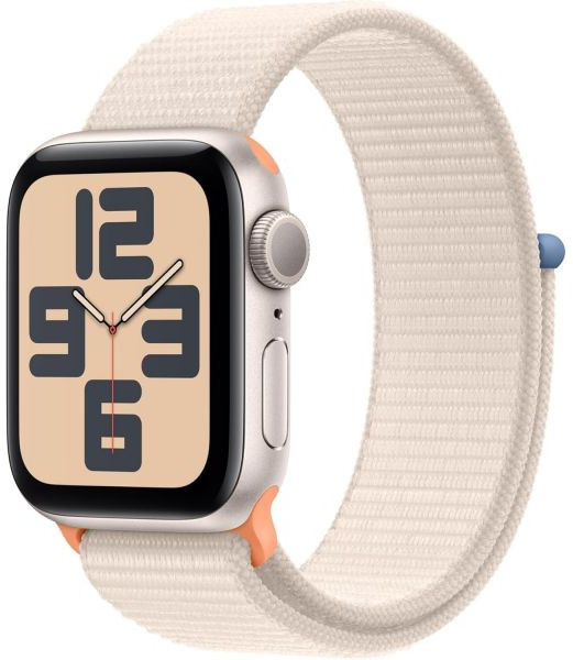 애플 워치 SE 2세대 GPS 40mm 스타라이트 알루미늄 케이스와 스포츠 루프 원사이즈 리뉴얼