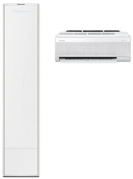 삼성전자 투인원(2IN1) 에어컨 19평형+6평형 AF19DX838WSRS 기본 설치비 포함, 일반배관형