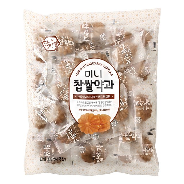 담미정 미니찹쌀약과  1개 리뷰후기
