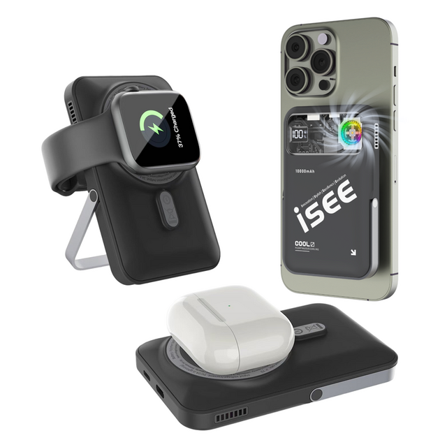 isee 아이시3in1대용량 쿨링 맥세이프 터보 냉각팬 거치대 무선고속충전 리튬 폴리머 보조배터리 Ah 블랙 리뷰후기