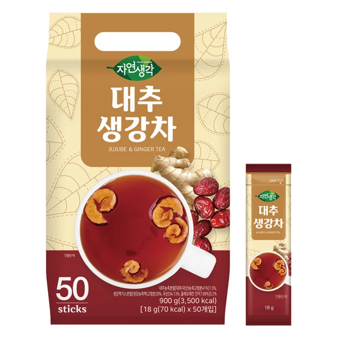 자연생각 대추 생강차, 18g, 50개입, 1개