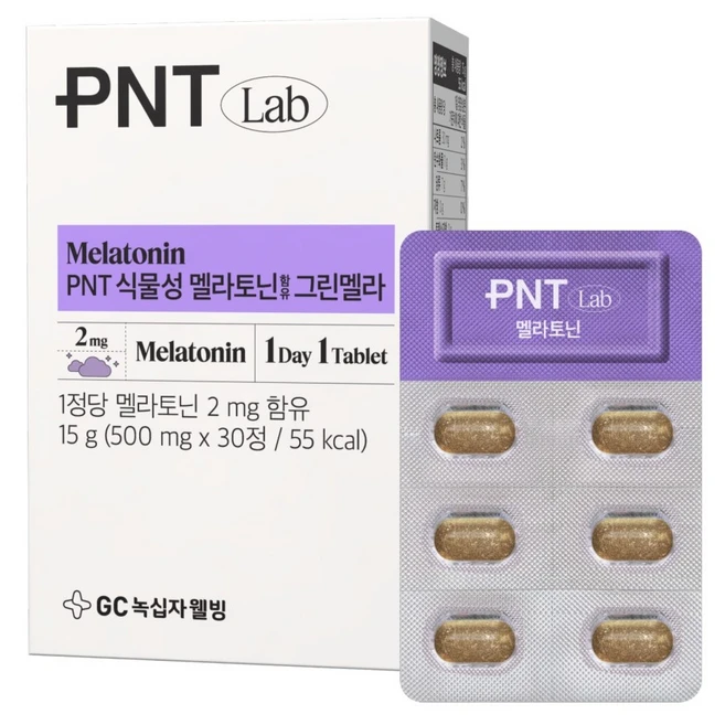 PNT 식물성 멜라토닌 함유 그린멜라, 1개, 30정