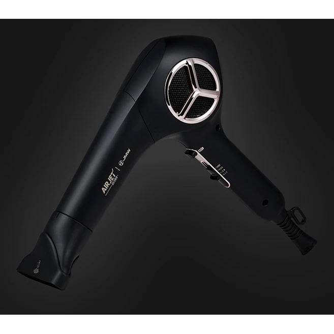 JMW 에어젯 울트라 항공모터 헤어 드라이기 1650W, MS6031E, 블랙