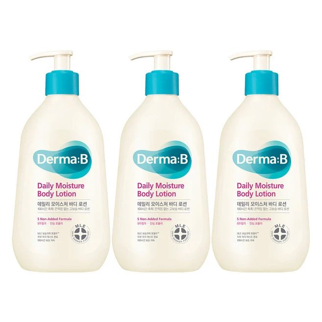 더마비 데일리 모이스처 바디로션, 400ml, 3개