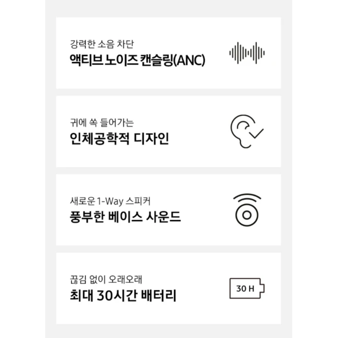 삼성전자 갤럭시 버즈 FE 블루투스 이어폰, SM-R400N, 화이트