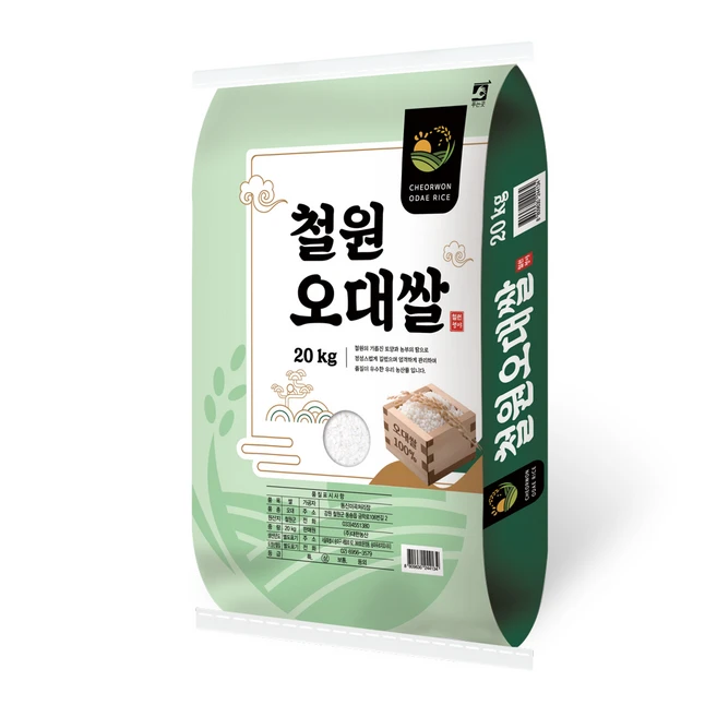 대한농산 2024년산 햅쌀 철원오대쌀 상등급, 20kg, 1개, 상