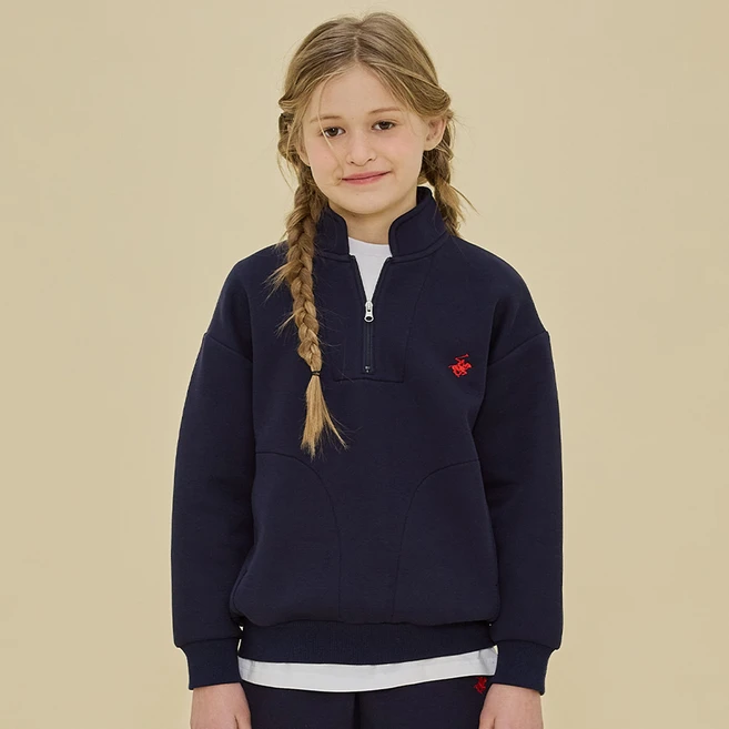 주니어 바운스 반집업 맨투맨