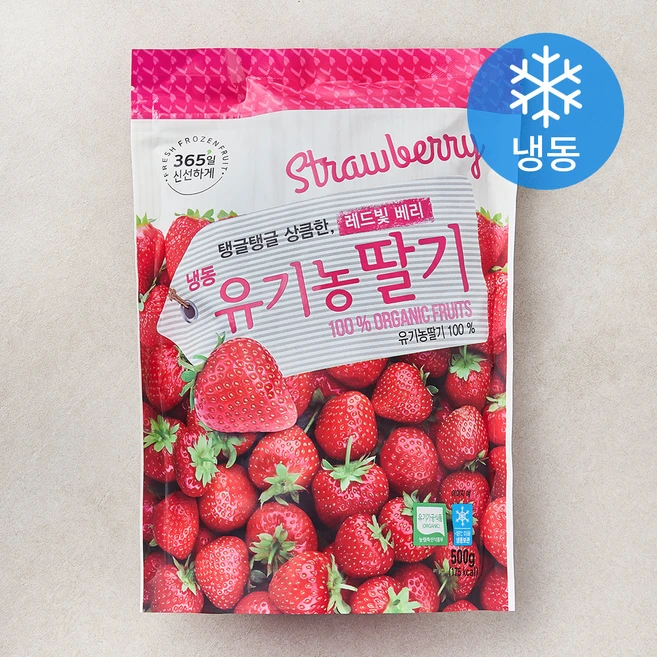 호재준 유기가공식품 인증 딸기 (냉동), 500g, 1개