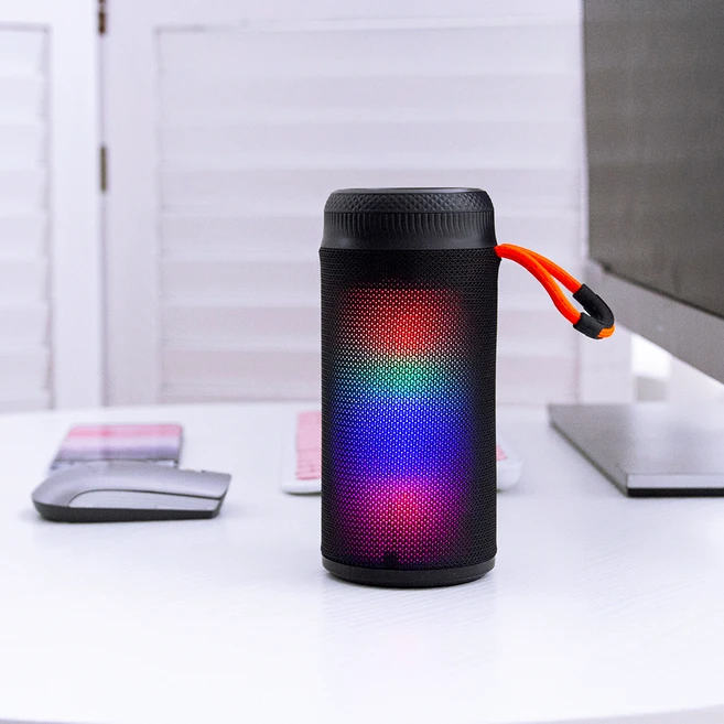 PLEIGO LED 패브릭 블루투스 스피커 BS15, 블랙