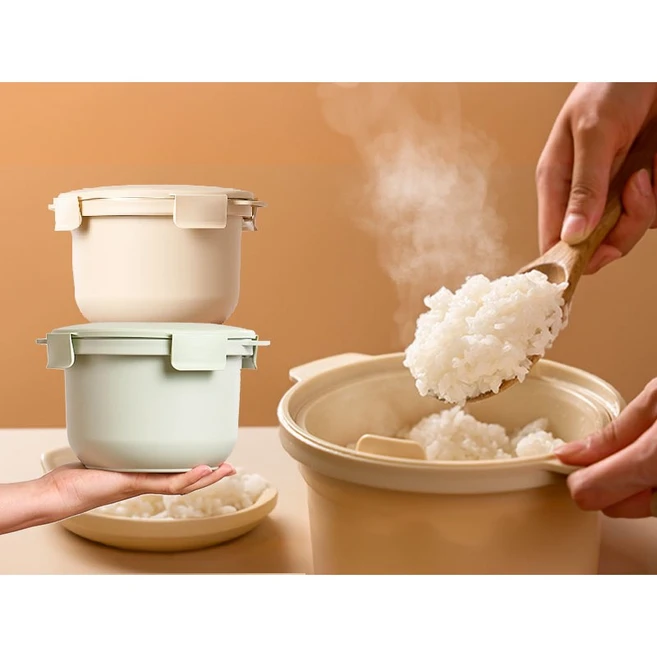 칼로볼 전자레인지 저당밥솥 자취생 저칼로리 밥솥, 칼로볼(그린), 1개, 그린