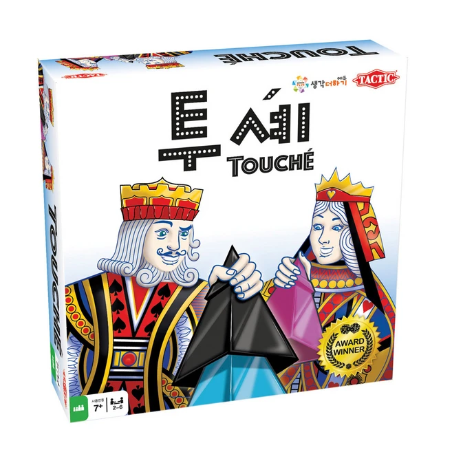 멘사선정 보드게임 택틱 투셰 3인 보드게임 전략 패턴 팀전 개인전, 1개