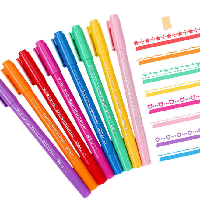 추천7 형광펜 6색 세트