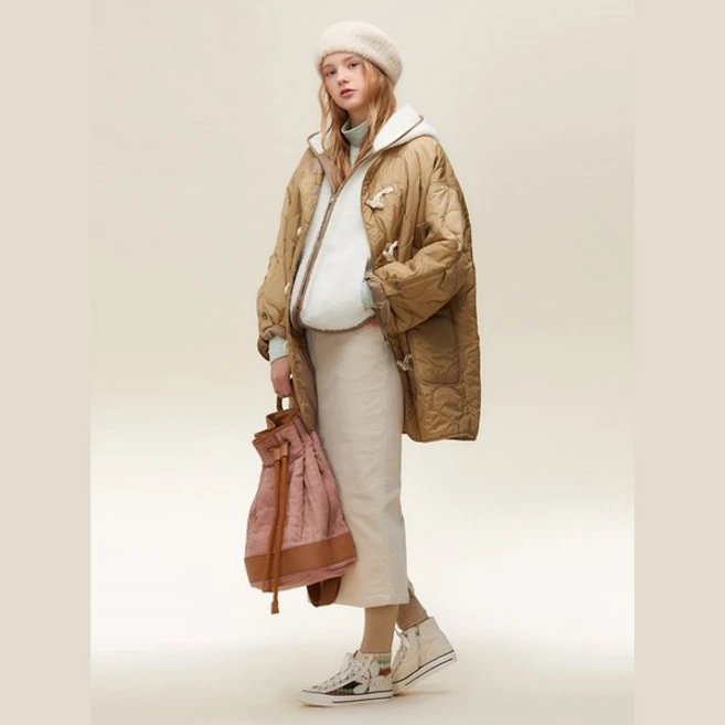 써스데이아일랜드 Thursday Island 루즈핏 덤블 후디 패딩 점퍼 T228MJP301W 224271 {!마감임박!}, 85(S), KH2