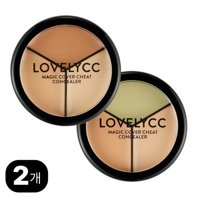 러블리씨씨 매직 커버 치트 컨실러 12g 5colors, 1호 잡티 보정 / 2호 다크서클 보정, 1개