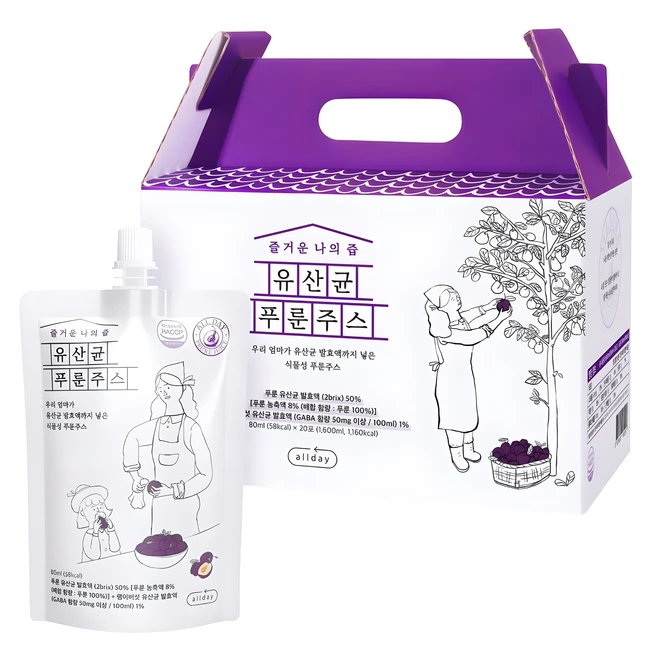 즐거운나의즙 유산균 푸룬주스, 80ml, 20개