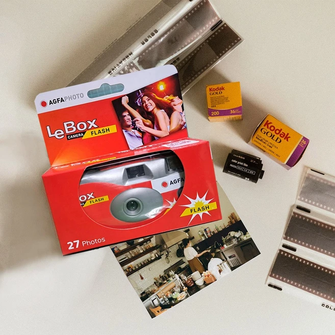 아그파 일회용카메라 (400-27컷 플래쉬) 필름카메라 필카, 아그파 일회용 (400-27컷 ) 플래쉬 1개, 1개