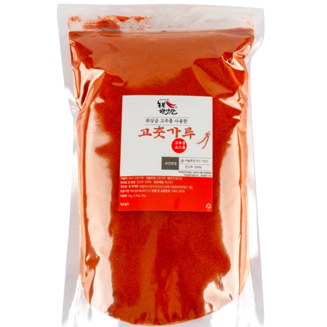 농부방앗간 중국산 고춧가루 (한식용), 1개, 1kg
