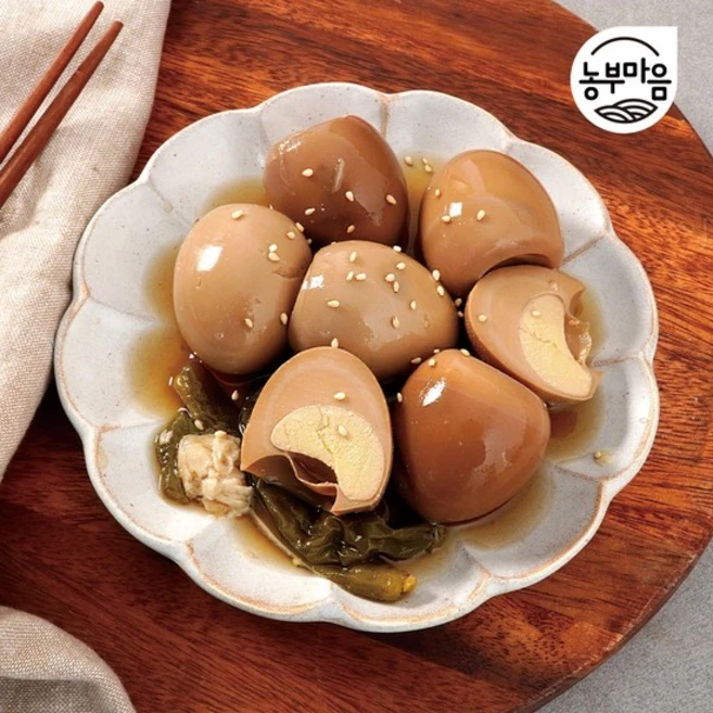 한끼한봉 구운계란 장조림 250g*5봉 / 국내산 꽈리고추와 마늘로 매콤함 UP!, 1) 구운계란 장조림 250g*5봉, 250g, 5개