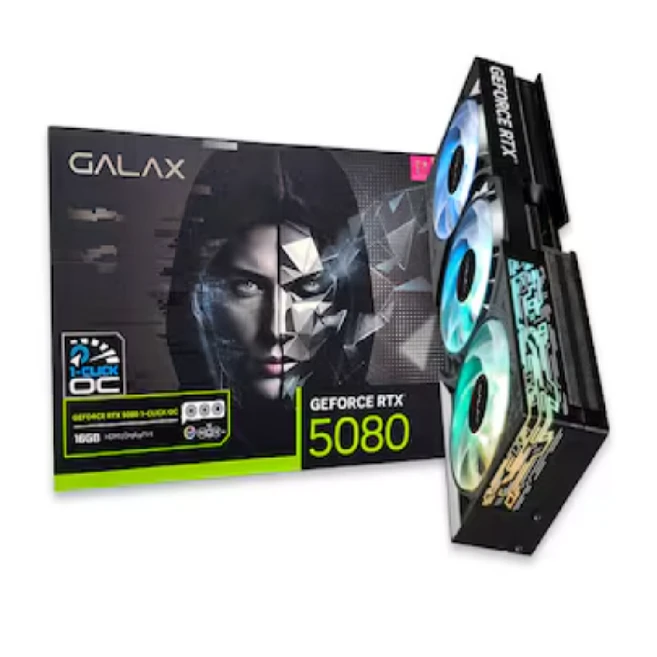 갤럭시 GALAX 지포스 RTX 50 시리즈 그래픽카드, RTX 5080 BLACK OC D7 16GB