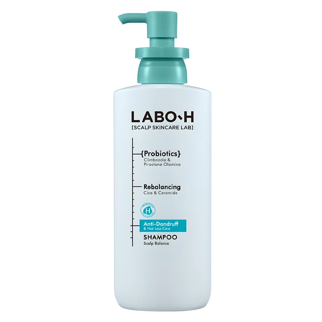 라보에이치 댄드 러프 클리닉 비듬 두피 각질 케어 약산성 샴푸, 1개, 400ml
