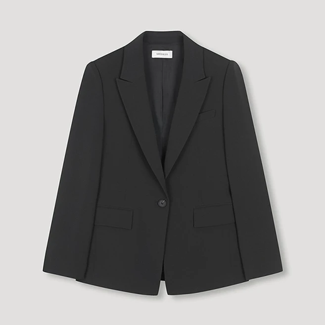 쉬즈미스 피크드 싱글 재킷 SWSJKN31020 DG