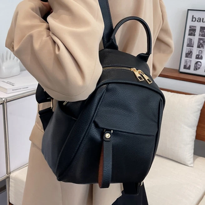 르미나인 미니 여성백팩 직장인가방 여성용 가죽 데일리 가벼운 백팩 50대가방 40대가방 60대가방 30대가방