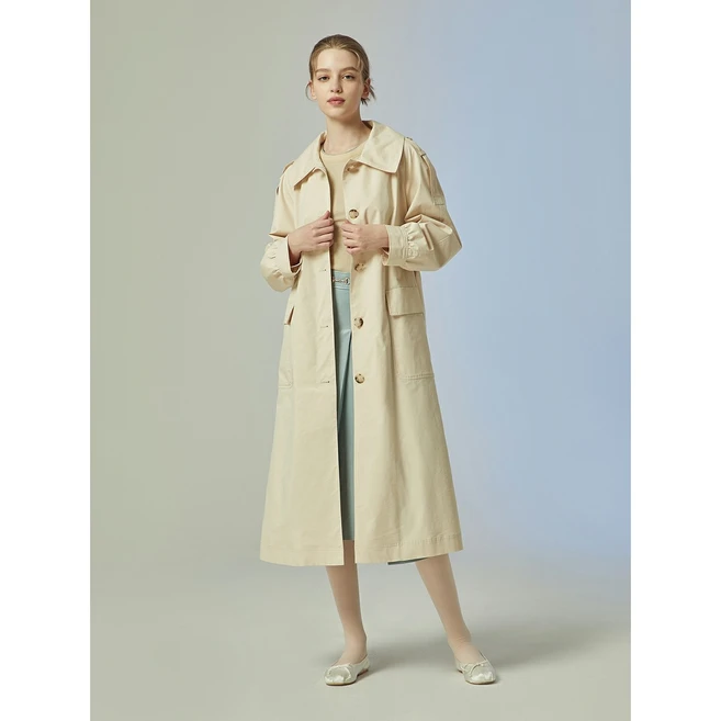 씨씨콜렉트 중계점 싱글 벨티드 트렌치코트 C231MSI002