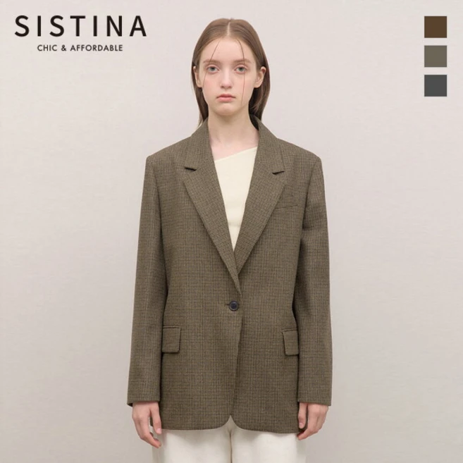 [시스티나] 백 스트랩 루즈핏 자켓_AWWJKO31030