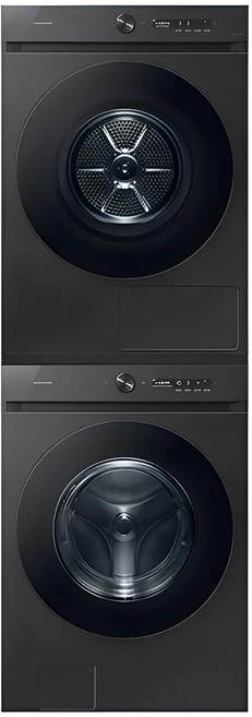 삼성전자 비스포크 그랑데 AI 세탁기 WF24CB8650BV + 건조기 DV20CB8600BV 24kg + 20kg 직렬설치키트 방문설치, WF24CB8650BW2N(세탁기), DV20CB8600BW(건조기), 블랙캐비어