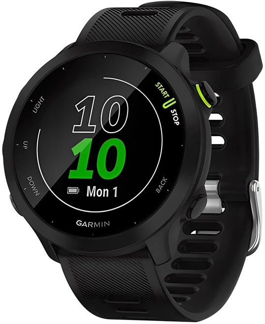 가민 Forerunner 55 러닝 스마트워치, 블랙, 42mm, GPS